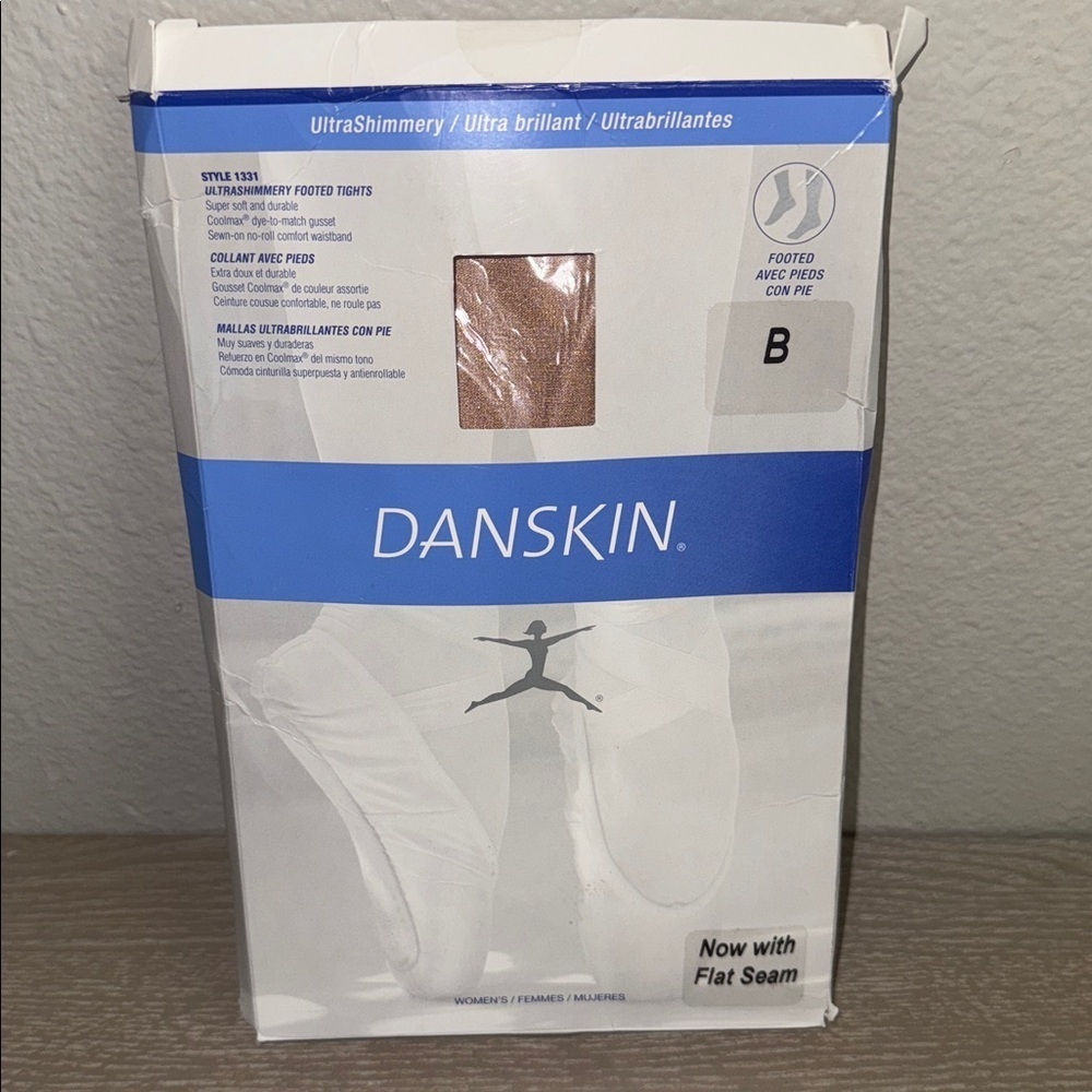 Danskin Light Toast Footed Tights size B